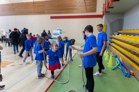 Dan zdravja 2025 OŠ Šentjanž - promocija poti FIT ŠENTJANČAN